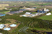 Luftfoto: Lemvig Biogas set fra sydst