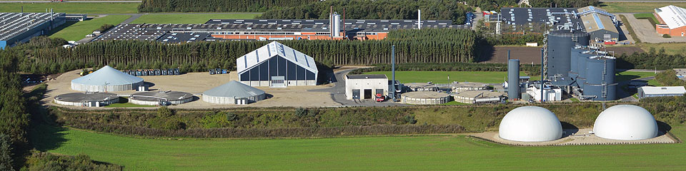 Luftaufnahme der Lemvig Biogas