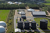 Luftfoto: oversigtsbillede Lemvig Biogas