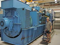 Gasmotor, Ulstein-Bergen (Rolls-Royce) KVGS-12G4 biogasmotor, 2.050 kW-el